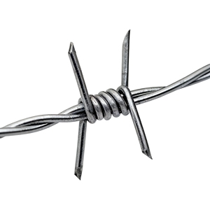 Alambre de Acero Galvanizado por Inmersión en Caliente de Tres Hilos con Torsiones Opuestas, Alambre de Púas BWG 15 # (1.8MM) Aproximadamente 300m  22kg - Product Image 1