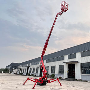 Сертифицированная CE 10-метровая телескопическая электрическая подъемная платформа на гусеничном ходу для внутренних и наружных работ - Product Image 3