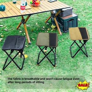 Chaise de camping carrée moderne et portable Entai en polyester, ultralégère, en fer, pour l'extérieur, la salle à manger, le salon, l'hôtel - Product Image 6