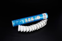 Volant de Badminton professionnel, boule de plumes d'oie, blanc, pour sport, tournoi, absorbant