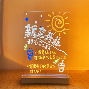 Schermo di visualizzazione a <span class=keywords><strong>LED</strong></span> per la ricarica di illuminazione fai da te mercato notturno pubblicità lavagna acrilica per aziende ospedali negozi frontali - Product Image 1