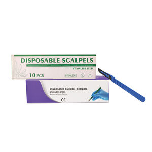 Wegwerp Roestvrijstalen Steriele Hoogwaardige Chirurgische Scalpelbladen Model 10 11 12 13 14 Voor Ziekenhuis-En Kliniekgebruik - Product Image 2