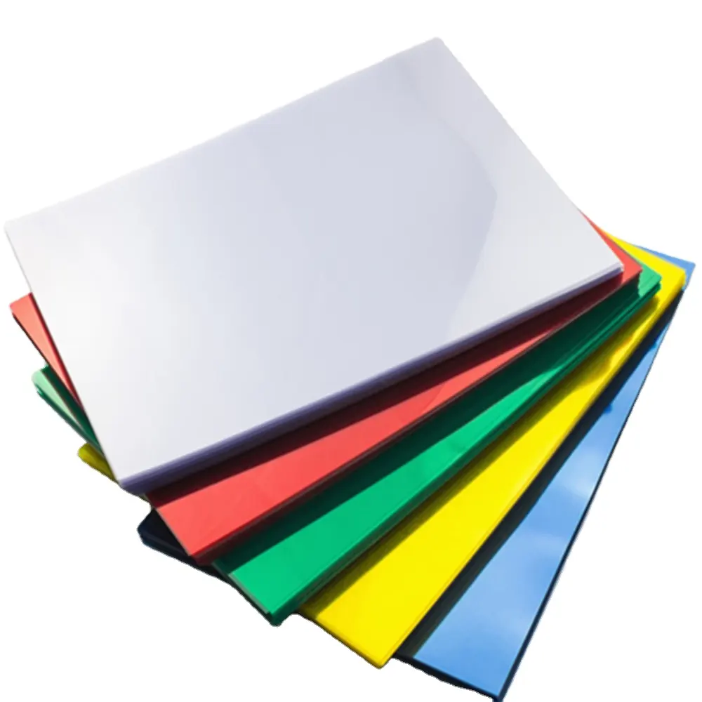 Cubierta de libro de PVC hecha a medida, diferentes colores, 0,5mm, tamaño A4, cubierta de encuadernación de PVC