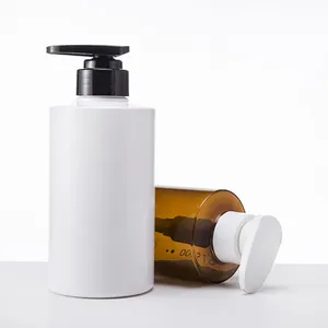 Free Sample 300ml 400ml 500ml 600ml 1000ml Plastic Pump Bottle Shampoo Gel Cream Lotion Bottle Cosmetic Packaging