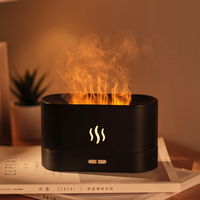 Diffuseur d'Arômes Ultrasonique Kinscoter pour Maison, Lumière LED, Huile Essentielle, Parfum, Effet Flamme