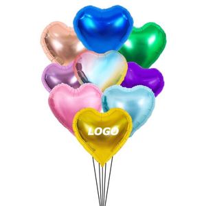 Globos de Papel Metálico en Forma de Corazón, de 5, 10 y 18 Pulgadas, de Color Sólido, para Propuesta Romántica y Decoración de Fiestas - Product Image 1