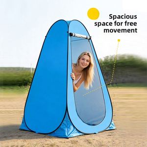 Carpa de Camping Impermeable de Tela Tafetán de Una Sola Capa de 1000 mm para Exteriores, Cuatro Estaciones, Portátil, de Montaje Rápido, con Privacidad - Product Image 2