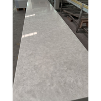 Prix d'usine, marbre artificiel, grande dalle, plan de travail, plateau de table, découpé sur mesure, 6-30 mm, surface solide, vente en gros