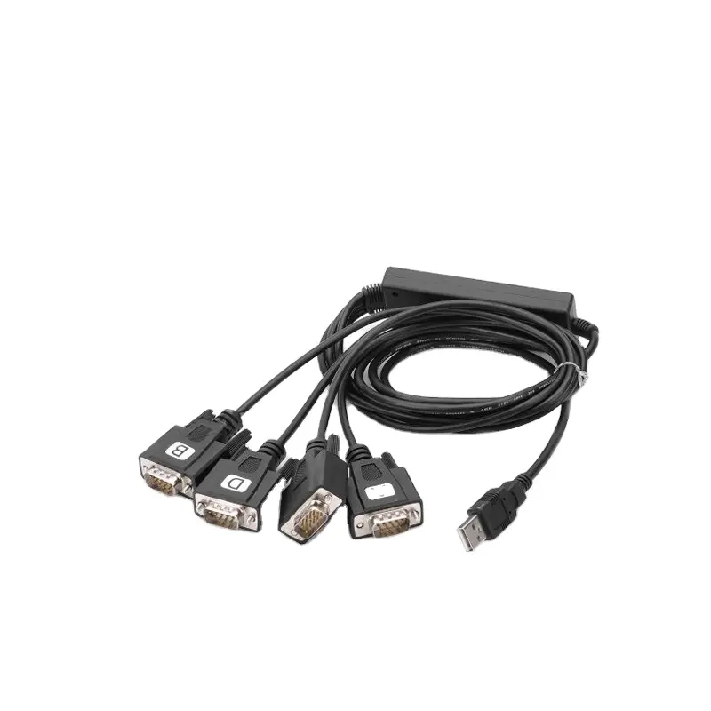 High Speed USB2.0 to 4 Port 9 Pin Serial RS232 cable 4*RS232 Cable