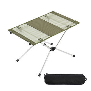 Meubles d'extérieur, table pliante compacte portable de camping en aluminium ultraléger, petite table de pique-nique de plage - Product Image 1