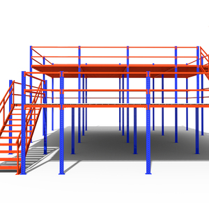 نظام رفوف الميزانين الصناعي، منصة ميزانين فولاذية لحلول تخزين المستودعات الثقيلة - Product Image 6