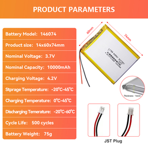 146074 Rechargeable 3.7v 10000mAh Lithium Ion Polymer Battery Medical Equipment Pouch Lipo Models 656090 1160100 - Product Image 3