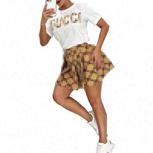 Nuovi arrivi 2024 abiti firmati estivi moda Casual con catena di perline gonna plissettata Set Boutique di lusso per le donne - Product Image 3