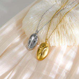 Olivia dernier pendentif minimaliste en acier inoxydable bricolage en gros <span class=keywords><strong>North</strong></span> Star Rose <span class=keywords><strong>sac</strong></span> visage en forme de coeur pour les femmes pour les femmes - Product Image 3