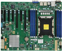 ATX Motherboard LGA 3647 p-8124 CPU C621 Chip Server workstation motherboard IIMPI 8sata3.0 mendukung RAID