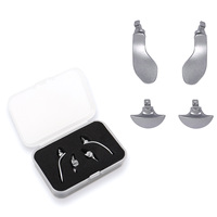 4 pièces de remplacement pour manette PS5 Edge : Paddles arrière en métal, poignées arrière et boutons de déclenchement arrière interchangeables en métal