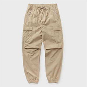 กางเกงวิ่งขายาวสำหรับผู้ชายกางเกงคาร์โก้แบบมีกระเป๋าหลายกระเป๋าผ้าคอตตอนแนวสตรีทแบบผูกเชือกโลโก้ได้ตามต้องการ - Product Image 5