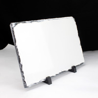 Topjlh vente en gros personnalisé 20*20cm ébauches de sublimation forme carrée cadre ardoise pierre