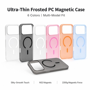 Funda Ultrafina Mate Transparente Magnética para Teléfono Móvil, Diseño Empresarial, Resistente a Golpes, Carga Inalámbrica, Carcasa Rígida <span class=keywords><strong>de</strong></span> PC para 11-17 <span class=keywords><strong>Pro</strong></span> Max - Product Image 1
