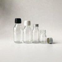 Flacon compte-gouttes en verre ambré de 30 ml et 60 ml avec pipette en verre PP 28/410 pour huiles essentielles et médicaments