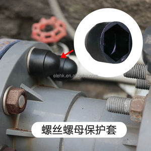 Elekh Boulons et écrous galvanisés et passivés en PE M6 M8 M10 Couvercles de protection bombés en plastique pour boulons et écrous - Product Image 4