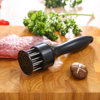 Aiguille à viande en vrac Hachoir à viande en acier inoxydable Type de presse à aiguille Attendrisseur de viande adapté à l'assaisonnement de marinade au barbecue