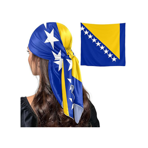 Ensemble d'accessoires pour supporters <span class=keywords><strong>de</strong></span> football avec logo personnalisé, comprenant un bandeau, des chapeaux, un tablier et une élastique à cheveux, avec <span class=keywords><strong>drapeau</strong></span> <span class=keywords><strong>de</strong></span> la Bosnie-Herzégovine, pour cadeaux promotionnels - Product Image 5