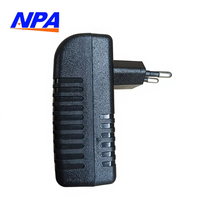 Inyector PoE Pasivo para Enchufe de Pared, DC 24V/48V 10/100Mbps Ethernet, Fuente de Alimentación ABS para Cámara IP, AP Inalámbrico, Red Doméstica y de Oficina