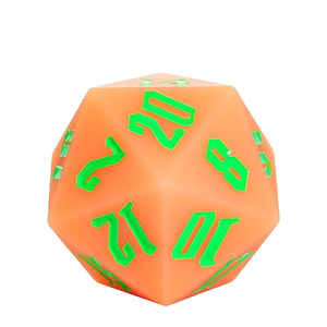 ลูกเต๋า D20 โฟม PU 20 หน้า แบบกำหนดเอง สำหรับเกมกระดานคลายเครียด DND พร้อมโลโก้ส่วนตัว - Product Image 6
