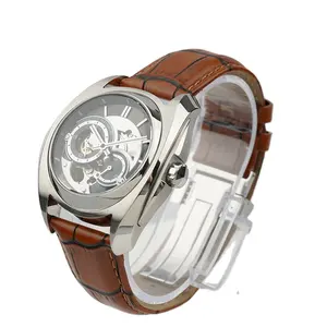 Hollow Out Design Advanced Men's Automatic Mechanical Watch Luminous Functions Wristwatch Custom Logo Erkek Saat