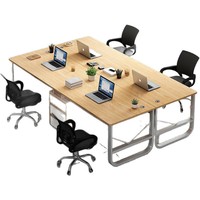 Bureau simple, grande table de travail avec structure métallique pour un espace de travail moderne