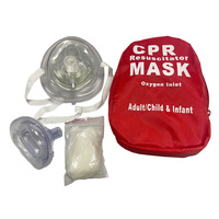Masque respiratoire portable pour la RCP pour adultes et nourrissons, kit médical d'urgence
