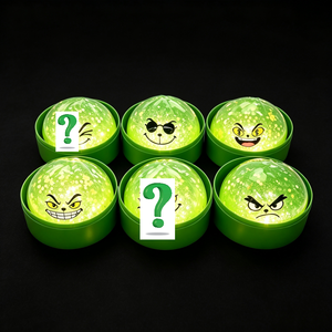 Jouet Squishy Bao Bun Lumineux dans le Noir avec Visages <span class=keywords><strong>de</strong></span> Dessins Animés Verts Amusants, en Forme <span class=keywords><strong>de</strong></span> Dumpling <span class=keywords><strong>de</strong></span> Noël, Expédié depuis l'Entrepôt des États-Unis - Product Image 6