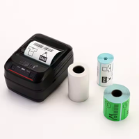 Printer Thermal & Label 2 in 1 58mm Portabel Mini Mobile untuk Barcode Stiker Pos