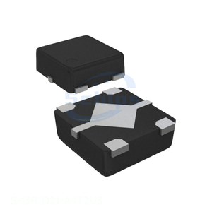 Circuit intégré de gestion de l'alimentation (PMIC) SMD, à pattes plates et à contacts apparents, modèle S-13R1D21-A4T2U3, régulateur linéaire 2.1V 150mA HSNT4 B Ele - Product Image 1