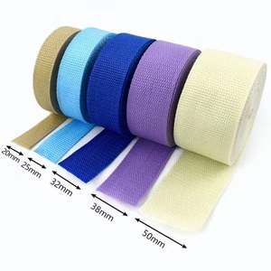 Sangle en coton polyester élastique colorée personnalisée en usine pour sacs, textile de maison et vêtements - Product Image 2