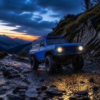 Voiture RC Hobbi Grade 4x4 Tout-Terrain SUV Drift 2.4GHz Télécommandée Bleu Noir ABS Métal Direction Proportionnelle 1:16 Jouet
