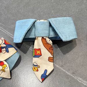Dễ thương mềm thân thiện với môi polyester in thời trang Pet Dog phụ kiện BIB Tie Khăn Cổ Áo Bandana nước bọt khăn - Product Image 4