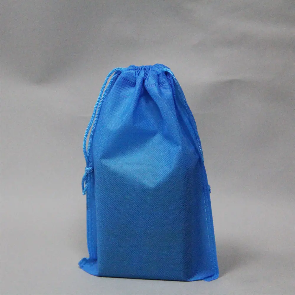 Bolsa de zapatos de polvo de tela no tejida reutilizable personalizada barata bolsa de almacenamiento de cubierta no tejida ecológica bolsa de cordón no tejido