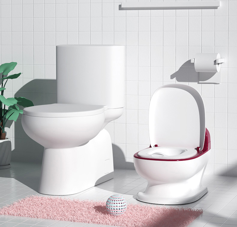 Домашний портативный пластиковый мягкий полиуретановый стул для обучения детям на горшке