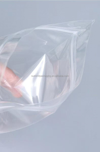 Bolsa transparente con cierre de cremallera, bolsa de embalaje de plástico impermeable para alimentos para mascotas, chicle, frijoles, arroz, aperitivos - Product Image 4