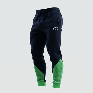 Pantalones Deportivos Negros para Hombre, Talla Grande, Algodón de Peso Medio, Estilo Ropa de Trabajo, Cintura con Cordón Ajustable, Logotipo Termotransferible en la Pierna Derecha - Product Image 6