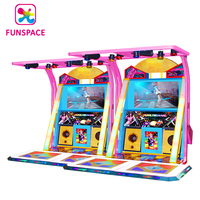 Machine de jeu de danse de musique vidéo d'arcade à pièces de haute qualité Pump It Up 2 joueurs Machine à tambour de danse à vendre