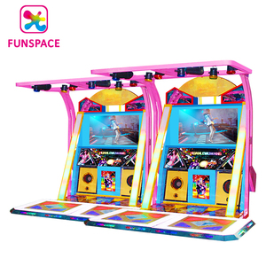 Machine de jeu de danse de musique vidéo d'arcade à pièces de haute qualité Pump It Up <span class=keywords><strong>2</strong></span> joueurs Machine à tambour de danse à vendre - Product Image 3