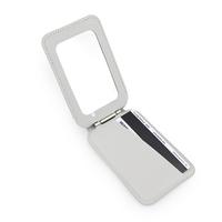 Yuzhou mode minimaliste magnétique carte manchon avec miroir de courtoisie téléphone de bureau support support pliable magnétique porte-carte