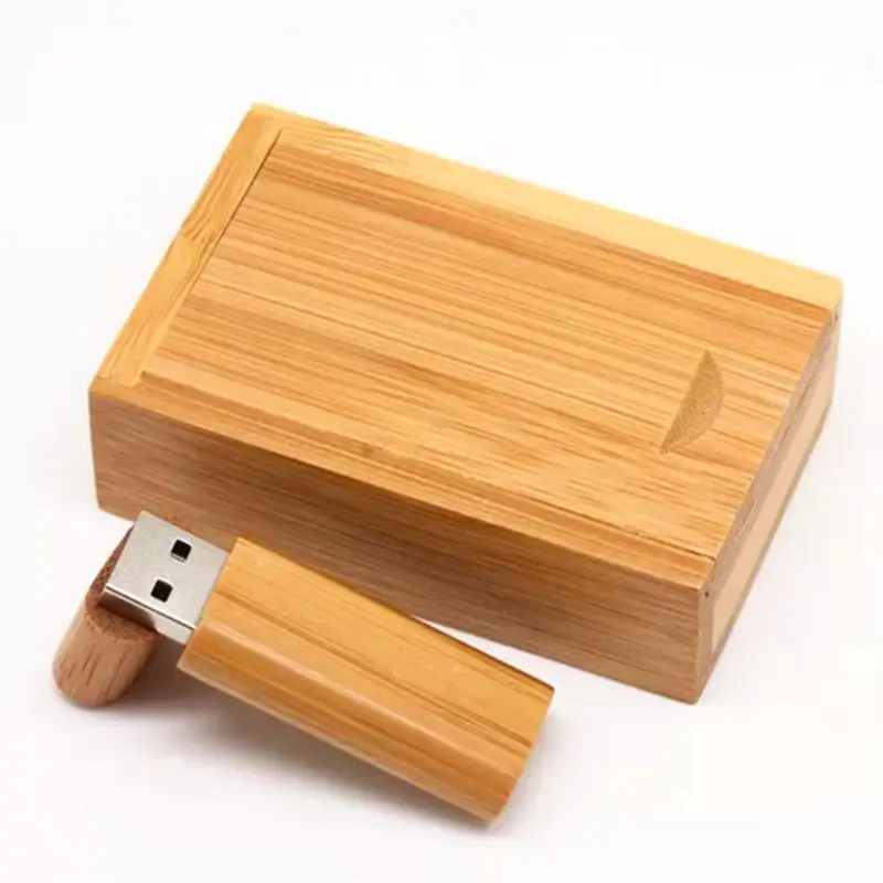 High quality usb memory stick with wooden box wooden usb flash drive