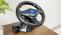 Volante de Carreras Multiplataforma para P4, Xbox, Switch, Android TV, Diseño Ondulado, Respuesta Real, Fácil Configuración