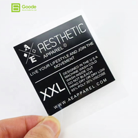 Étiquettes de soin DTF écologiques Goode pour vêtements de bébé, autocollants lavables doux au toucher pour vêtements, prix de vente directe usine
