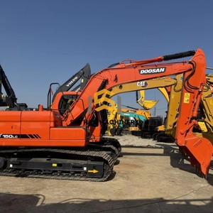 Excavatrice Doosan 150LC la plus vendue, 15 tonnes, d'occasion, en excellent état, prix bas, vente flash, moteur, pompe et engrenages d'origine - Product Image 1