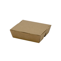 Boîtes à fentes rectangulaires en papier kraft brun biodégradable et écologique, personnalisables, jetables, épaisseur 4 mm, pour sushis et bento, adaptées aux aliments